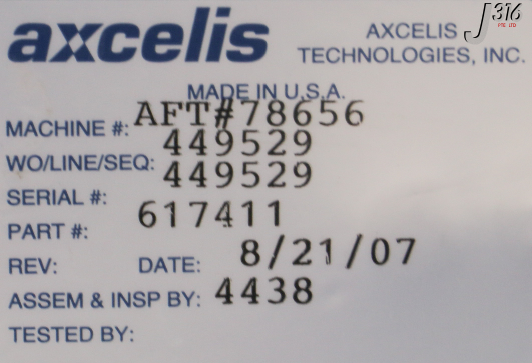 27399 GAST OIL-LESS DIAPHRAGM VACUUM PUMP, AXCELIS P/N: 617411 DOA